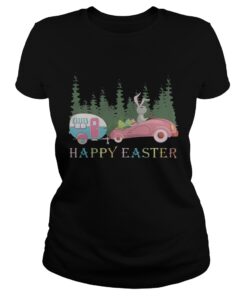 Camping Happy Easter Day Bunny Eggs Shirt 1