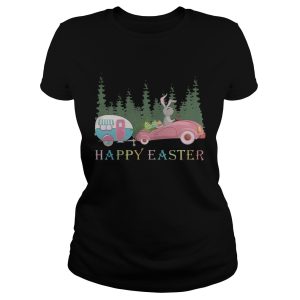 Camping Happy Easter Day Bunny Eggs Shirt