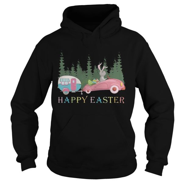 Camping Happy Easter Day Bunny Eggs Shirt