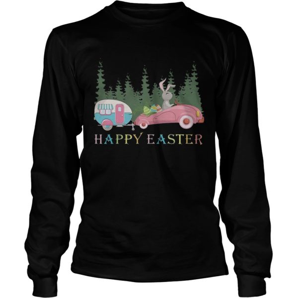 Camping Happy Easter Day Bunny Eggs Shirt