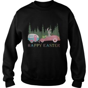 Camping Happy Easter Day Bunny Eggs Shirt 4