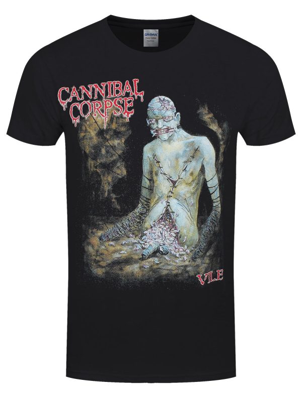 Cannibal Corpse Vile Cover Men’s Black T-Shirt