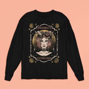 Capricorn Zodiac Long Sleeve Shirt