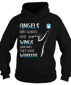 Cat catching butterfly angels don't always have wings sometimes they have whiskers shirt 2