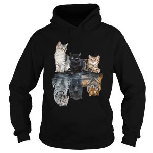 Cats reflection tigers shirt 2