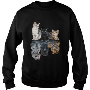 Cats reflection tigers shirt 3