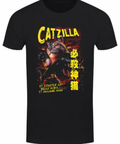 Catzilla Mens Black T Shirt 1