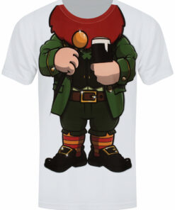 Cheeky Leprechaun Mens White Sub T Shirt 1
