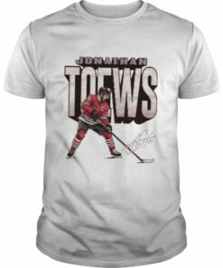 Chicago Blackhawks Jonathan Toews bold signature shirt 1