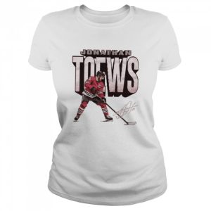 Chicago Blackhawks Jonathan Toews bold signature shirt