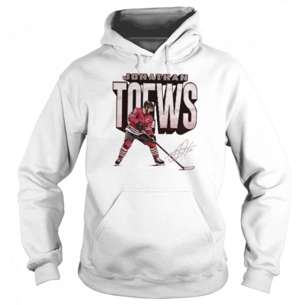 Chicago Blackhawks Jonathan Toews bold signature shirt