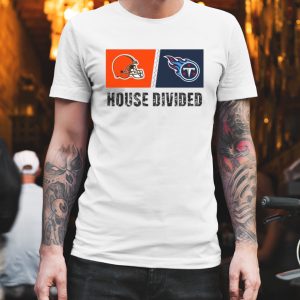 Cleveland Browns vs Tennessee Titans House Divided Shirt