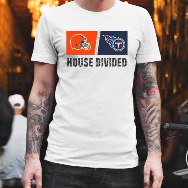 Cleveland Browns vs Tennessee Titans House Divided Shirt