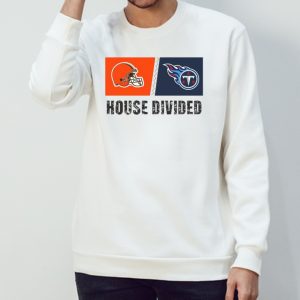 Cleveland Browns vs Tennessee Titans House Divided Shirt