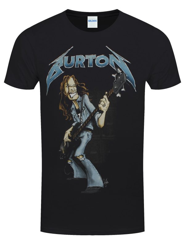 Cliff Burton Squindo Stack Men’s Black T-Shirt