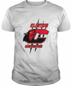 Clinton Redwolves new logo shirt 1