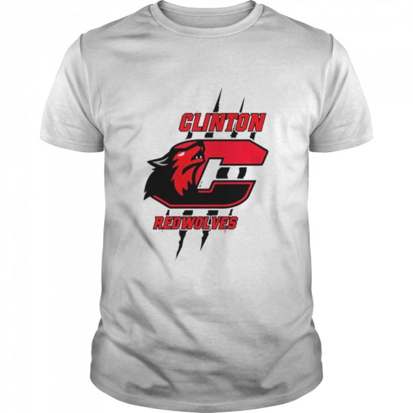 Clinton Redwolves new logo shirt