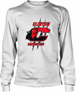 Clinton Redwolves new logo shirt 3