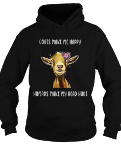 Coats make me happy humans make my head hurt shirt 2