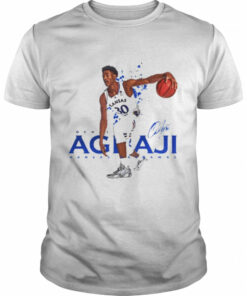 College Basketball Ochai Agbaji signature shirt 1