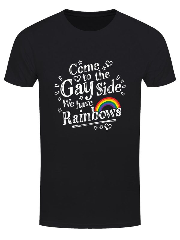 Come To The Gay Side Men’s Black T-Shirt