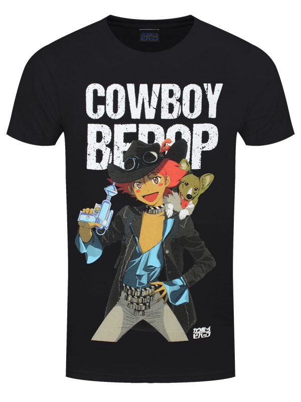 Cowboy Bebop Edward & Ein Men’s Black T-Shirt