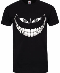 Crazy Monster Grin Mens Black T Shirt 1