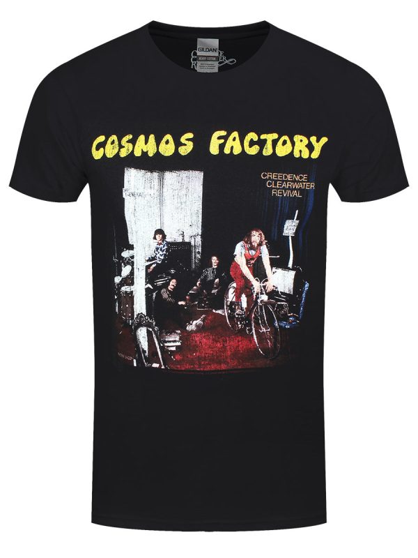 Creedance Clearwater Revival Cosmos Factory Men’s Black T-Shirt