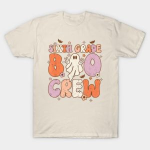 Cute Sixth Grade Boo Crew 2023 Halloween T-Shirt