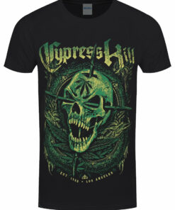 Cypress Hill Fangs Skull Mens Black T Shirt 1