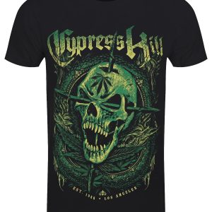 Cypress Hill Fangs Skull Men’s Black T-Shirt