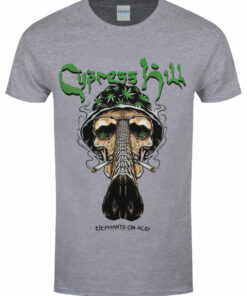 Cypress Hill Skull Bucket Mens Grey T Shirt 1