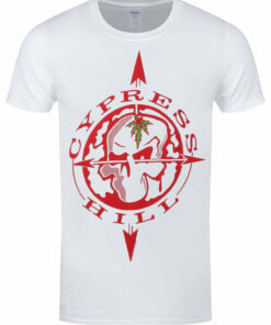 Cypress Hill Skull Compass Mens White T Shirt 1