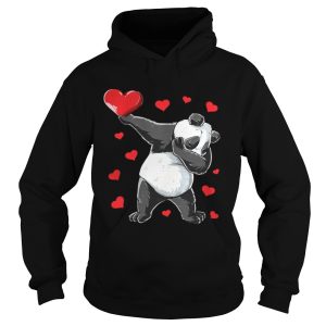 Dabbing Panda Heart Valentines Day Bear Shirt