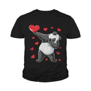 Dabbing Panda Heart Valentines Day Bear Shirt 2