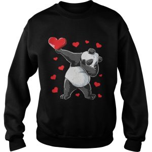 Dabbing Panda Heart Valentines Day Bear Shirt 3