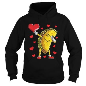 Dabbing Taco Heart Valentines Day Food Lovers Shirt 3