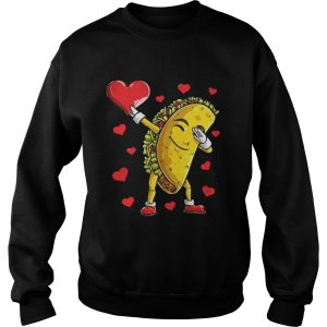 Dabbing Taco Heart Valentines Day Food Lovers Shirt 4