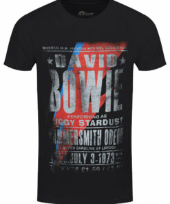 David Bowie Hammersmith Odeon Mens Black T Shirt 1