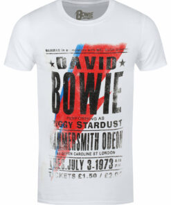 David Bowie Hammersmith Odeon Mens White T Shirt 1