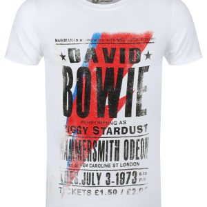 David Bowie Hammersmith Odeon Mens White T Shirt 1