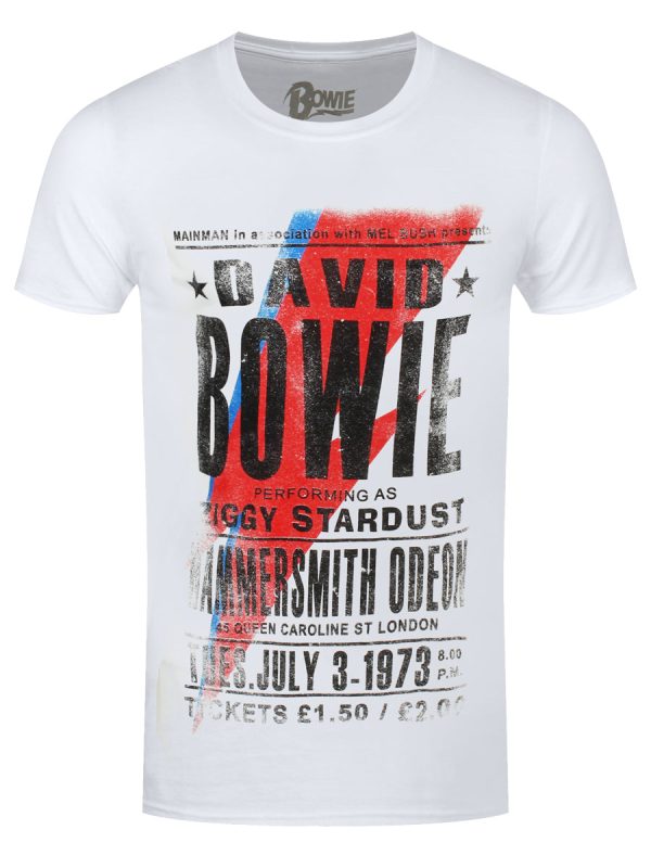 David Bowie Hammersmith Odeon Men’s White T-Shirt