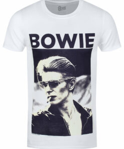 David Bowie Smoking Mens White T Shirt 1