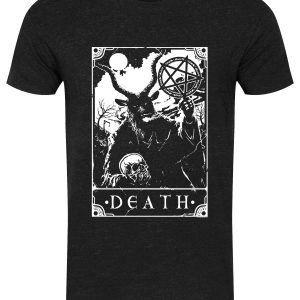 Deadly Tarot – Death Men’s Heather Black Denim T-Shirt