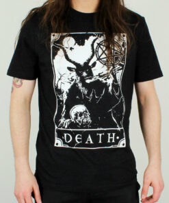 Deadly Tarot - Death Men's Heather Black Denim T-Shirt 2 Deadly Tarot Death Mens Heather Black Denim T Shirt 3