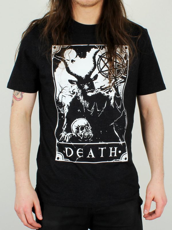 Deadly Tarot – Death Men’s Heather Black Denim T-Shirt