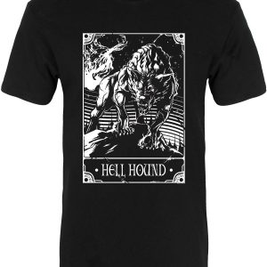 Deadly Tarot – Hell Hound Men’s Premium Black T-Shirt