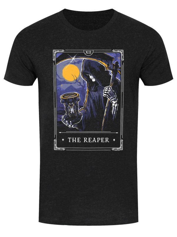 Deadly Tarot Legends The Reaper Men’s Heather Black Denim T-Shirt