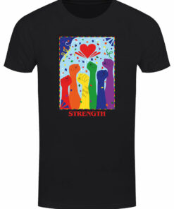 Deadly Tarot Pride Strength Mens Premium Black T Shirt 1