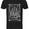 Deadly Tarot – Ten Of Swords Men’s Heather Black Denim T-Shirt